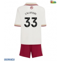 Arsenal Riccardo Calafiori #33 Tredjedraktsett Barn 2025-26 Kortermet (+ Korte bukser)